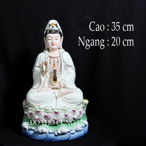 Tượng quan âm men sứ cao cấp
