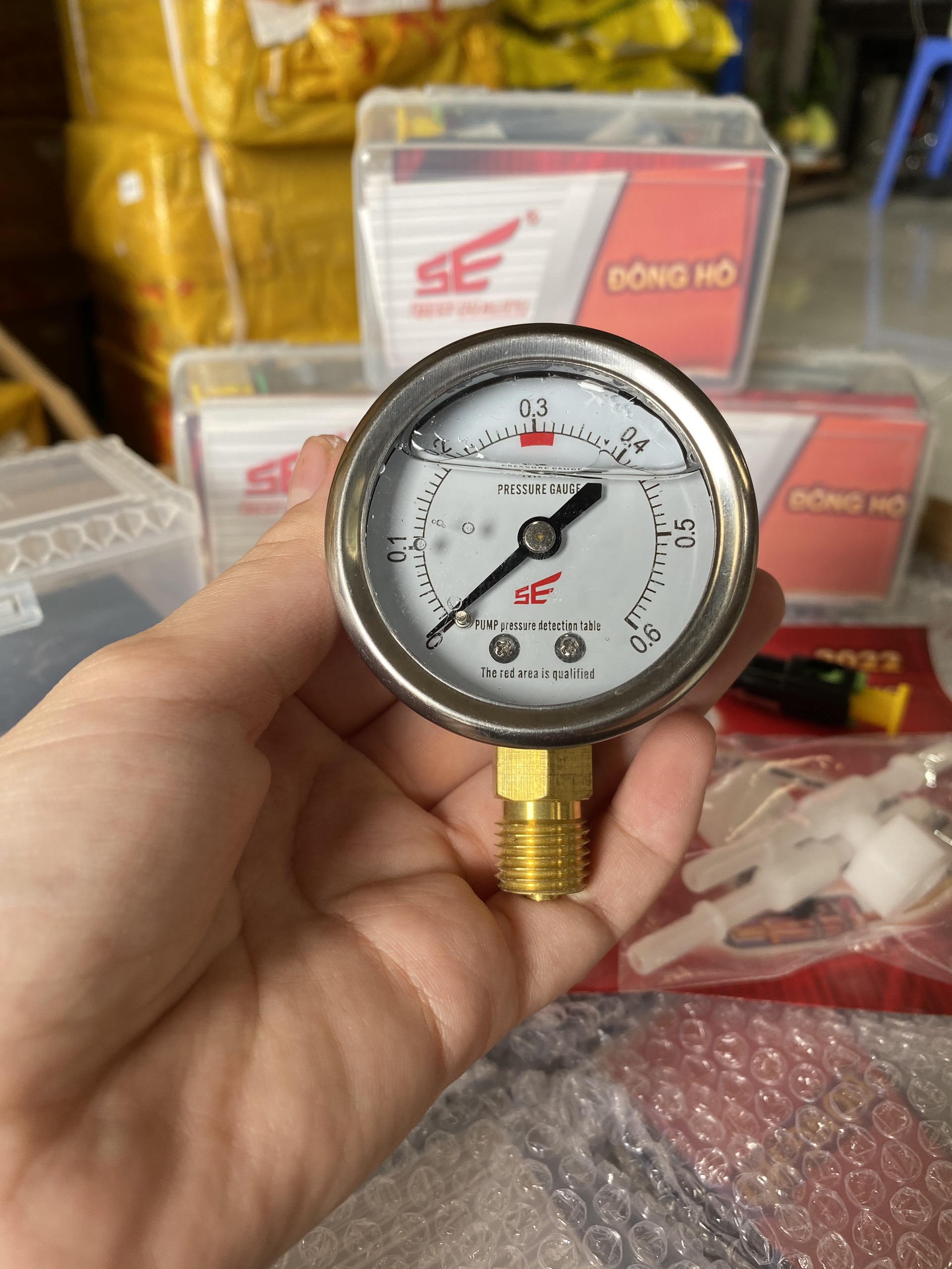 Đồng hồ đo áp bơm xăng SE