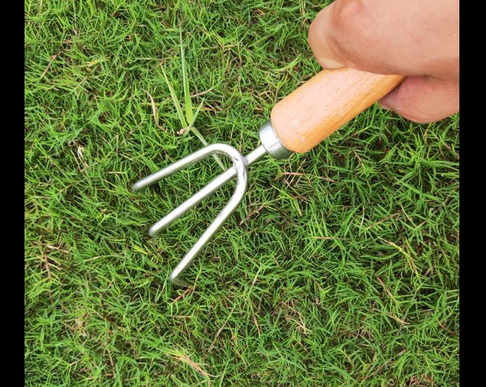 Large Stainless Steel Soil Rake Lv04