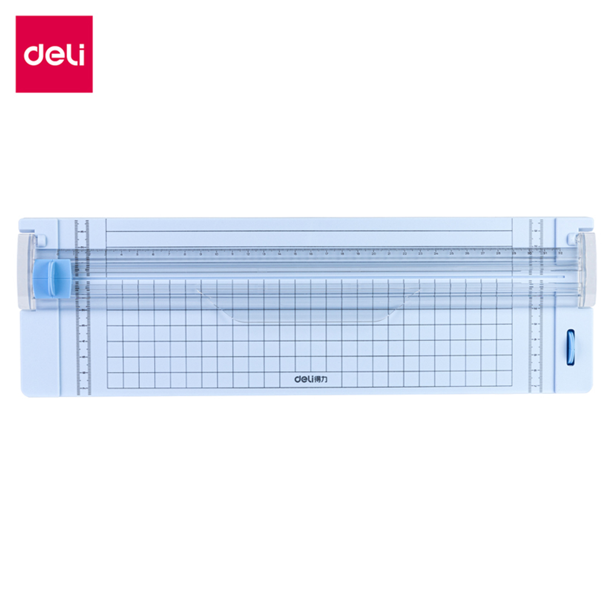 Bàn cắt giấy khổ A4 mini tiện lợi DELI - cắt được giấy 300gsm - có thể điều chỉnh kích thước -an toàn khi sử dụng- 14251