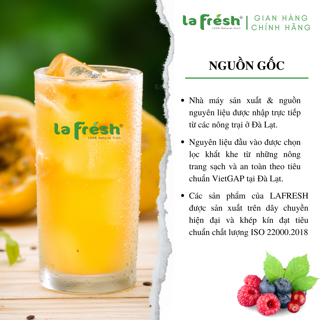 Nước cốt Chanh dây Lafresh chai 100ml