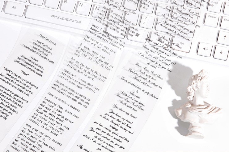 [HCM]Sticker Love poem nhiều mẫu (Hàng có sẵn)