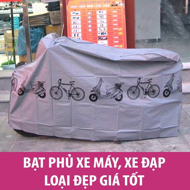 Bạt Trùm Phủ Xe Máy Che Nắng Mưa