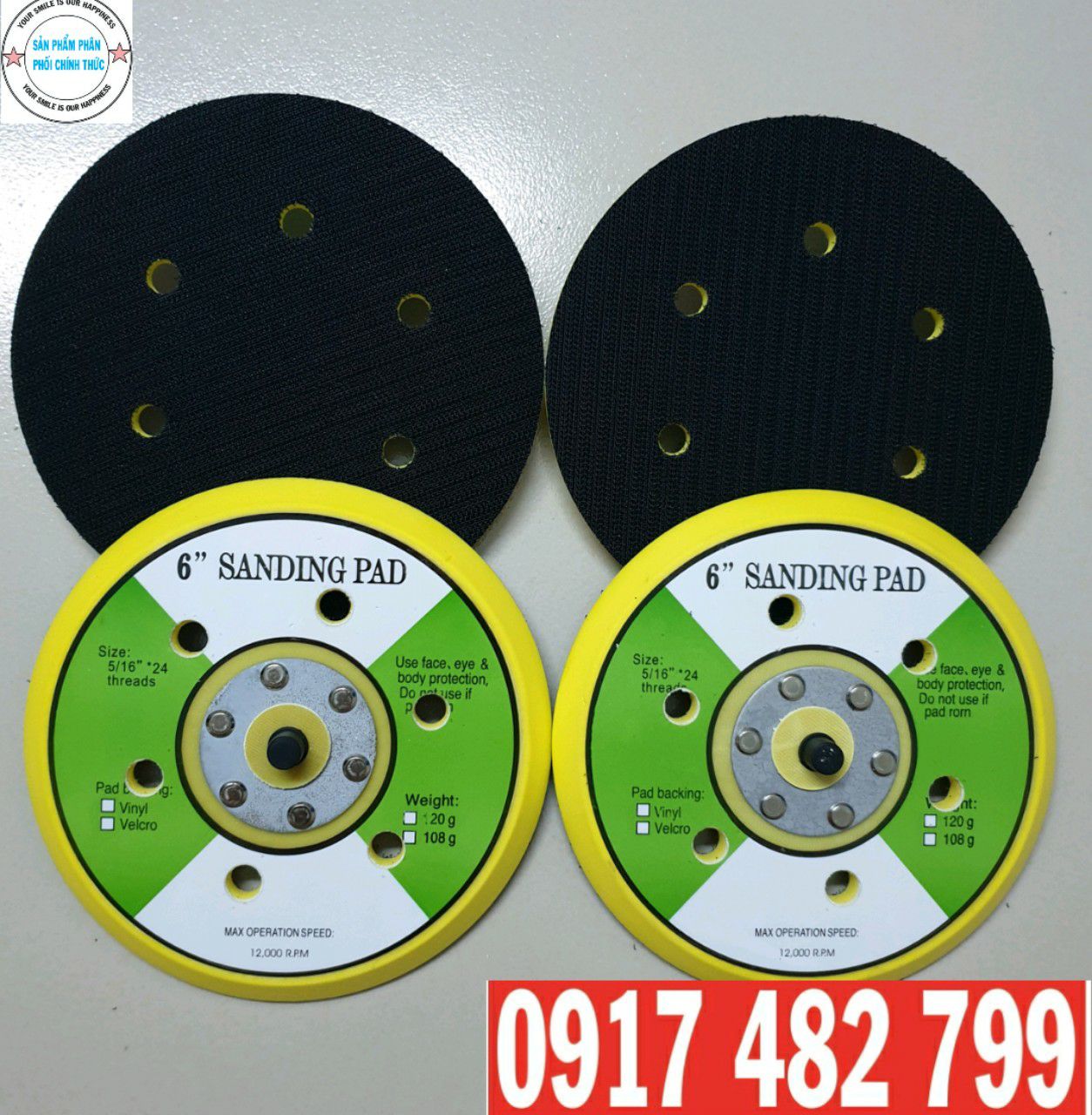 [HCM]ĐẾ CHÀ NHÁM TRÒN 6 INH 150mm 15cm