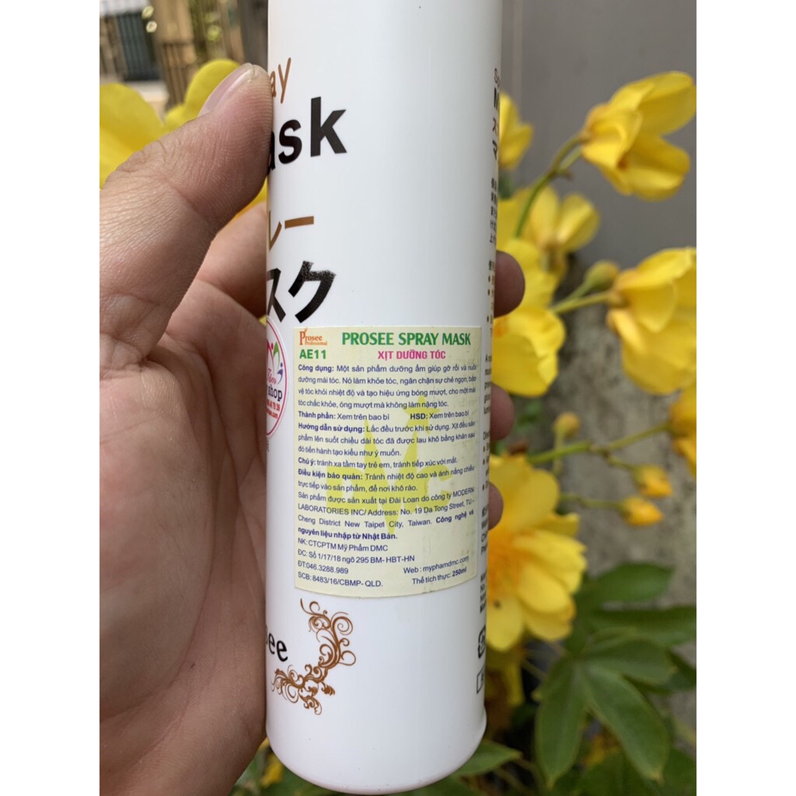 [HCM]Xịt dưỡng phục hồi tóc Prosee Spray Mask AE11 250ml