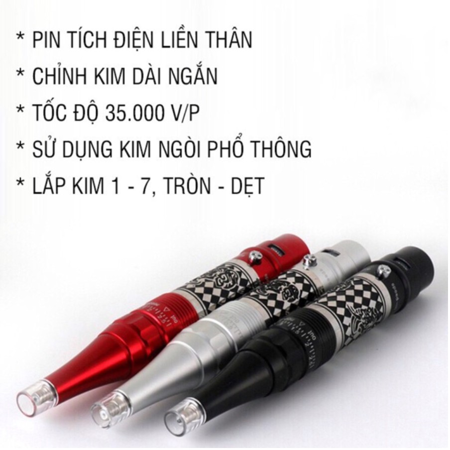Máy Phun Xăm Rồng Loại 1(Tặng+ Freeship) Phun Môi -Mày - Xăm Mini