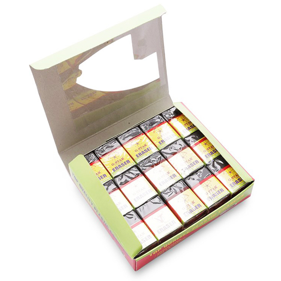 Hộp 30 cục gôm tẩy viết chì G-star E-207 màu đen được làm bằng cao su tự nhiên, dẻo dai, có độ đàn hồi tốt