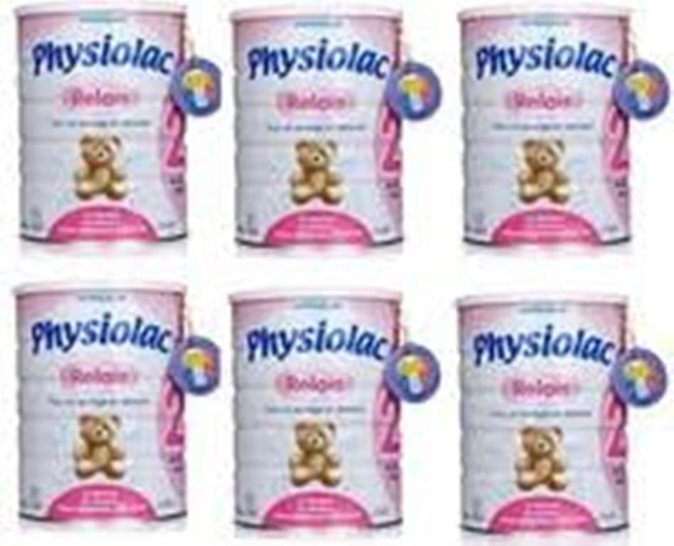 Bộ 6 hộp sữa Physiolac số 2 900g ( dành cho trẻ từ 6 - 12 tháng)