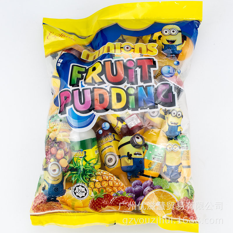 Thạch trái cây fruit pudding minion gói 800g ăn vặt giải nhiệt mùa hè