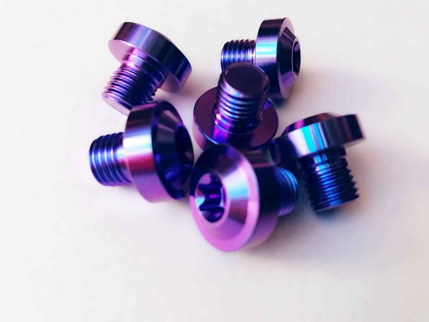 [ NICKY ] TITATIUM ỐC GR5 gắn chân Kính ( MÀU TÍM MỘNG MƠ)