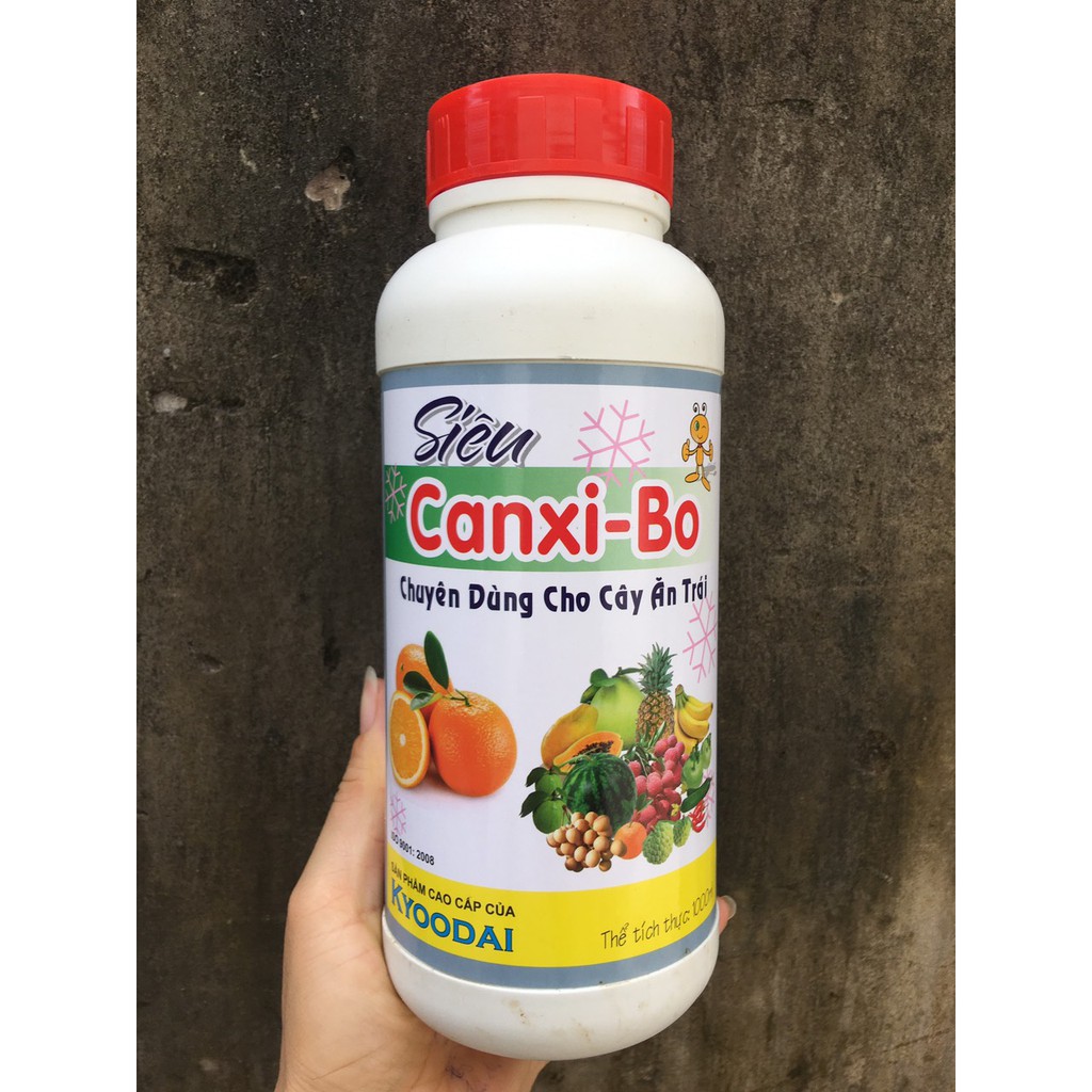 Phân bón lá siêu Canxi- Bo chống rụng hoa, trái non, nứt trái, thối trái