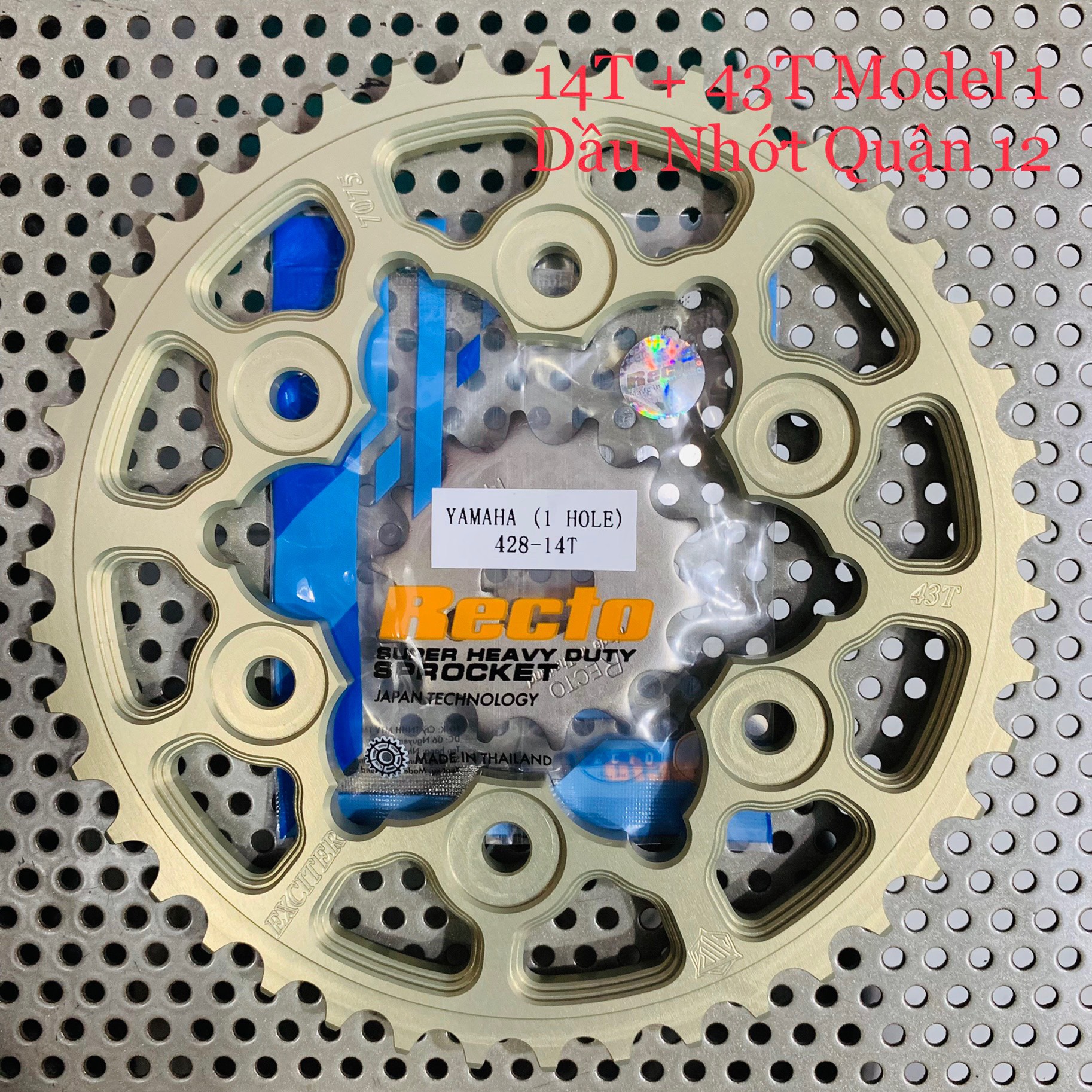 Yamaha Exciter 150 Dĩa Nhôm 7075 CNC Cao Cấp Size 42T 43T Siêu Nhẹ - Siêu Bền