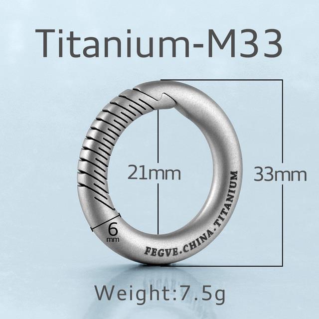Móc khoá Móc khóa titan thật sang trọng dành cho nam nữ Móc treo chìa khóa ô tô Trọng lượng nhẹ Móc chìa khóa trang sức EDC Nhẫn Phụ kiện Quà tặng Giáng sinh
