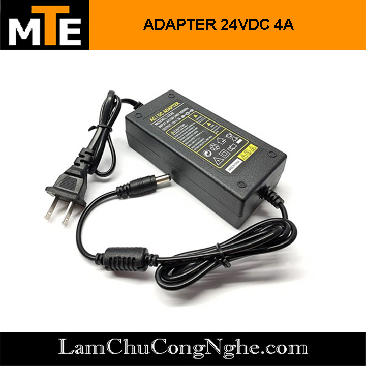 Nguồn adapter 24V 2A jack DC 5.5 x 2.1 mm