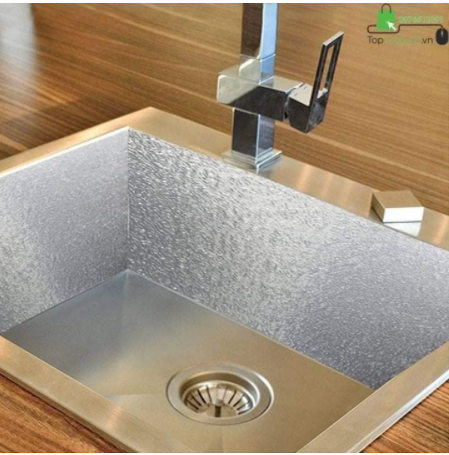 Giấy thiếc bạc dán bếp khổ 61cm x 3m