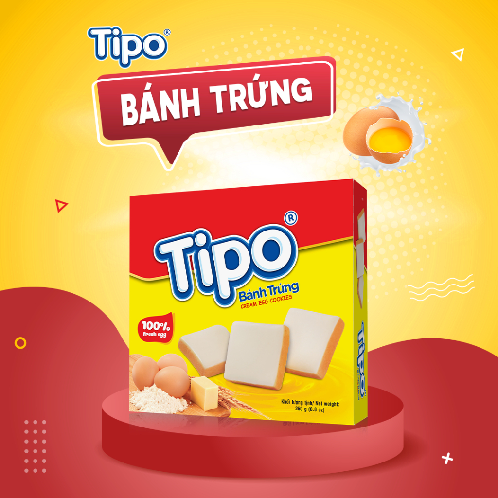 Tipo Baked Egg Cake with Friendly Milk Flavor 250g