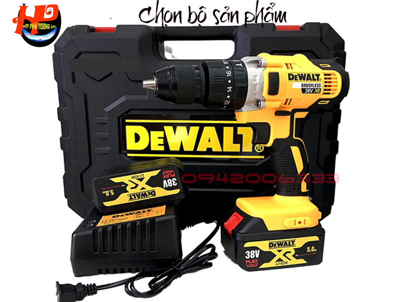 May khoan vit chạy Pin 38V Dewalt