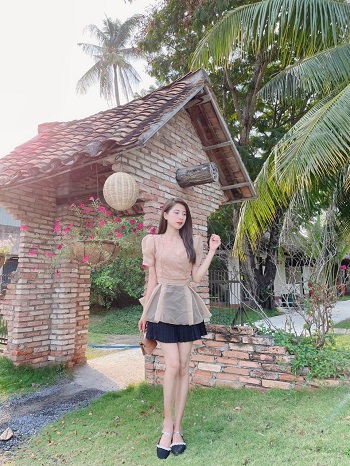 [HCM]SÉT VÁY XẾP LY MIX ÁO TAY PHỒNG THỜI TRANG