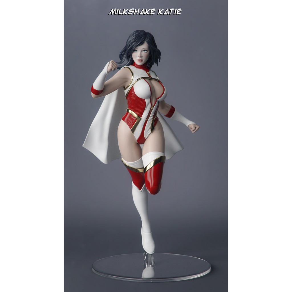 File in 3D Female Super Hero