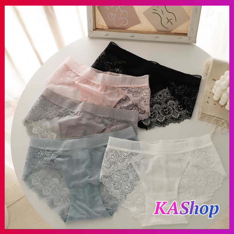 Quần lót ren mềm su sọc Cao cấp - KAShop