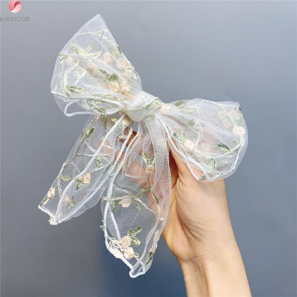 [HCM]Cột Tóc Nơ Ren Cổ Điển Cao Cấp No A133 - kireicos
