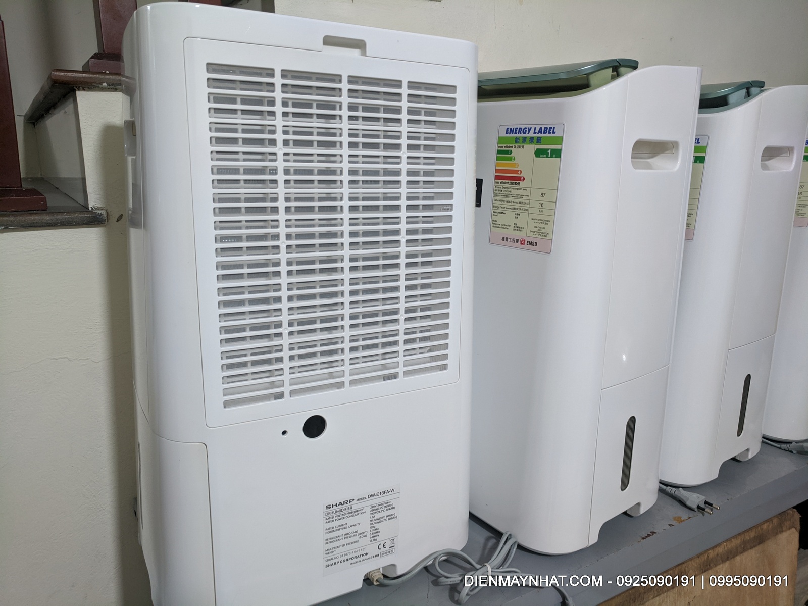 MÁY HÚT ẨM SẤY QA & LỌC KHÔNG KHÍ TẠO ION  SHARP DW-E16FA