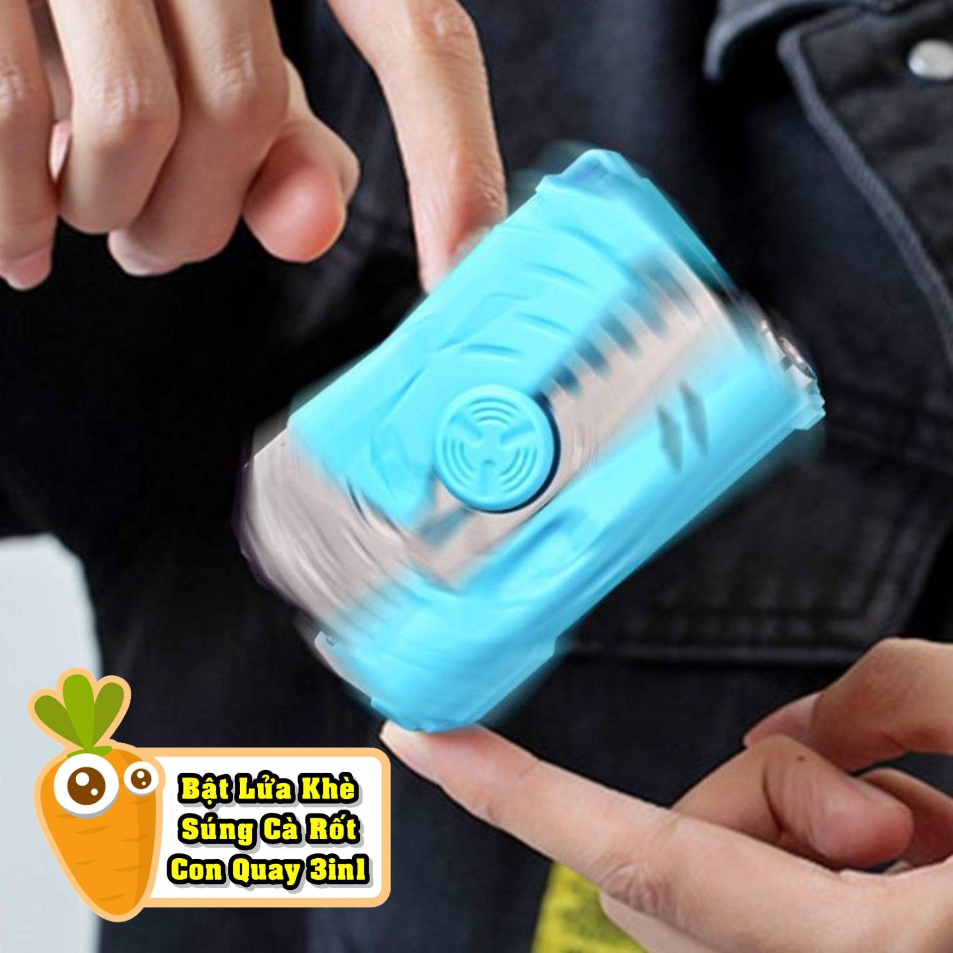 bật lửa khè đồ chơi vô tri 3in1 ( đồ chơi cà rốt ) ( FULLBOX ) - xài gas