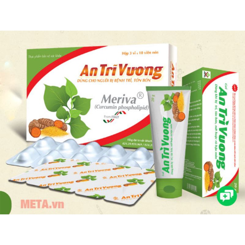COMBO An Trĩ Vương ( Viên Uống + Gel Bôi )