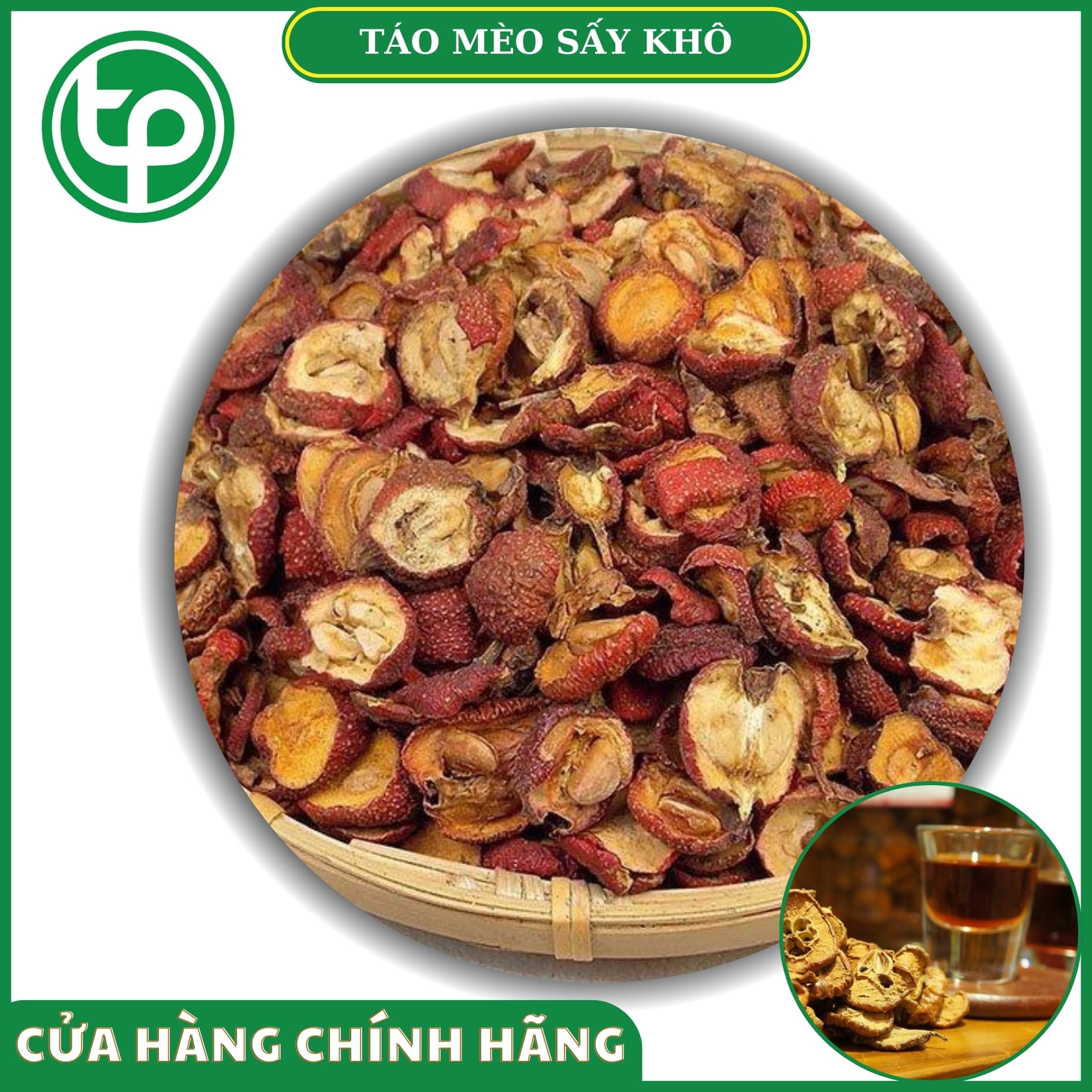 [Hàng sạch mới về] Táo mèo (sơn tra) sấy khô 1kg - Thảo Dược Tấn Phát