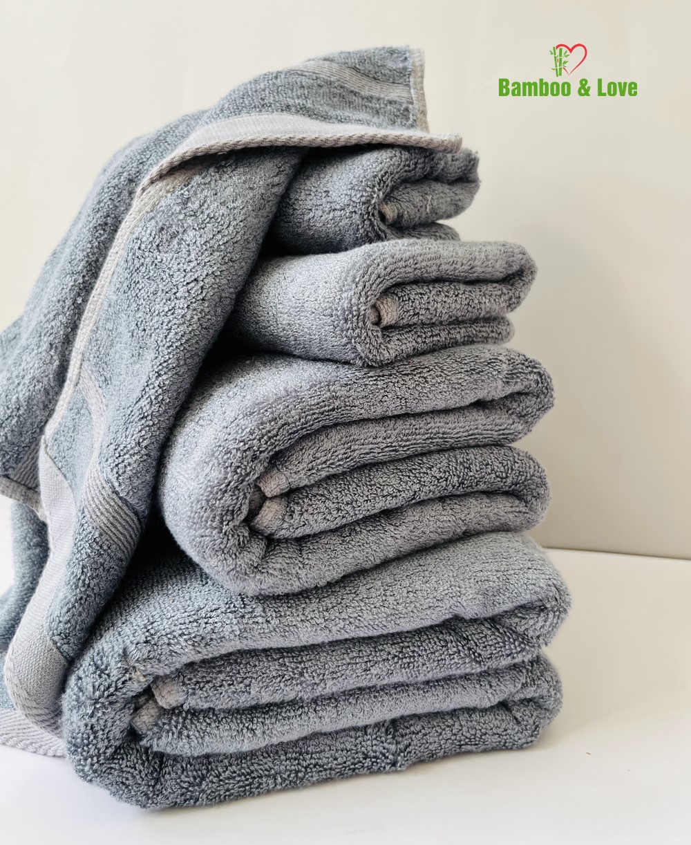 Khăn tắm sợi tre cao cấp Bamboo&love  70x140cm