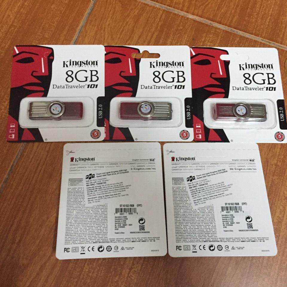 USB Kingston 8gb DT101( Hàng đủ dung lượng )