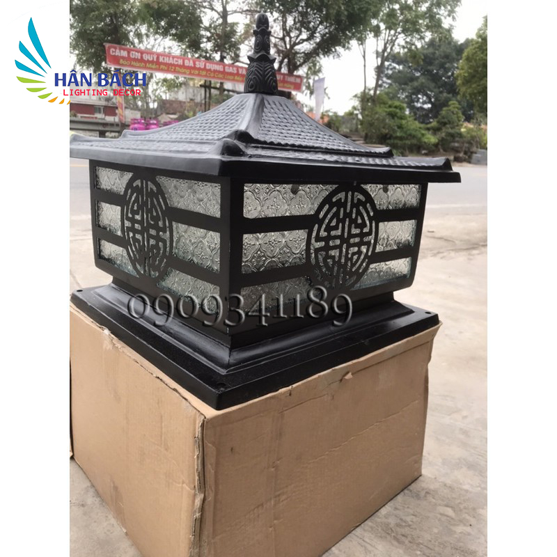 [HCM]Đèn Trụ Cổng Nhôm Đúc Giá Rẻ D400