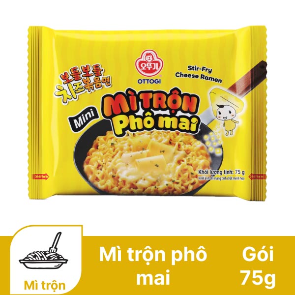 CB 10 GÓI MÌ OTTOGI MINI TRỘN PHÔ MAI 75GR- 52705