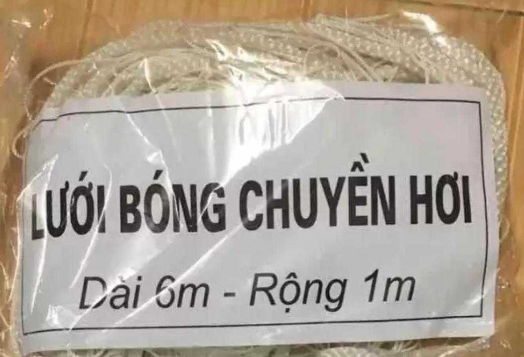Lưới bóng chuyền hơi dài 6m cao 1m