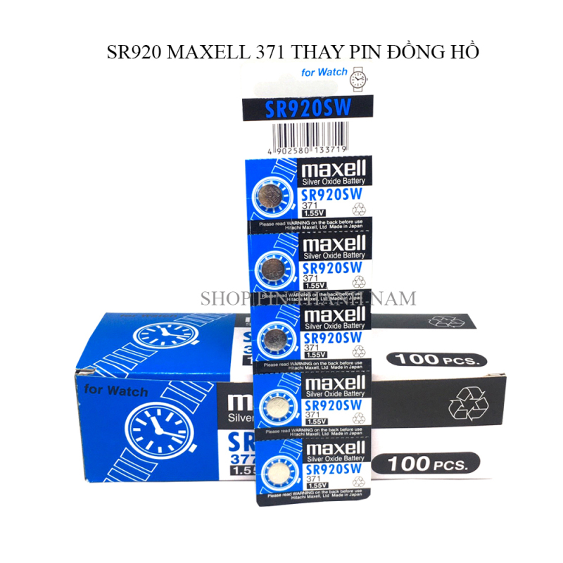 5 viên SR920SW Maxell 371 thay pin đồng hồ đeo tay