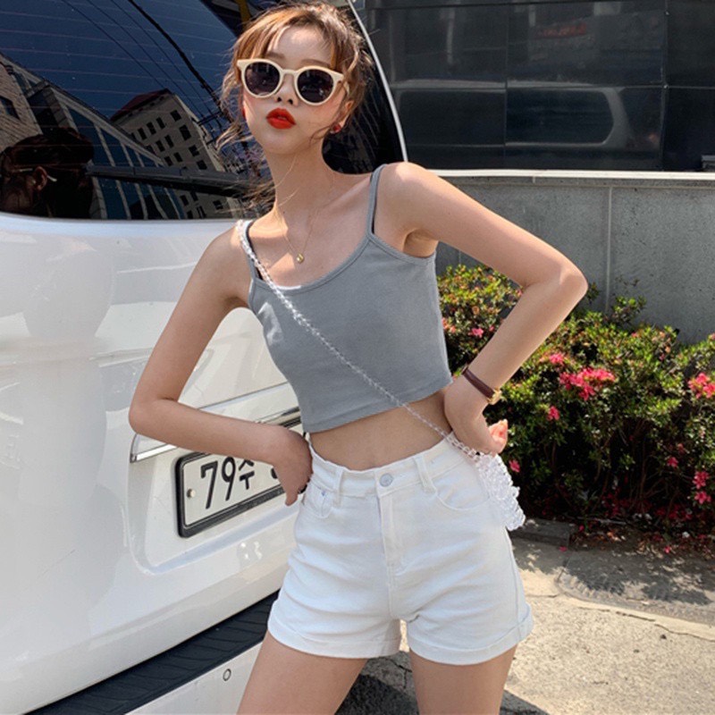 Áo Thun Hai Dây Croptop Korean Thời Trang