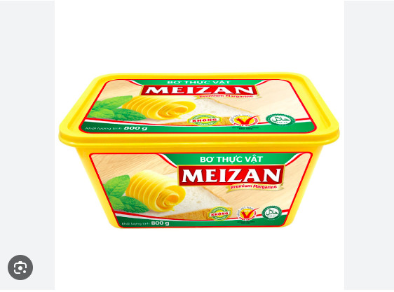 Bơ cao cấp Meizan hũ 800gr