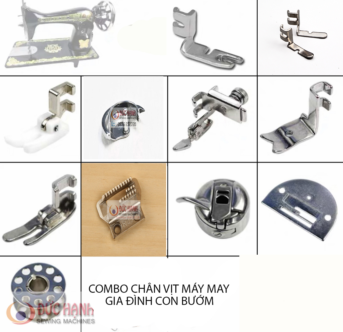 COMBO CHÂN VỊT MÁY MAY GIA ĐÌNH CON BƯỚM