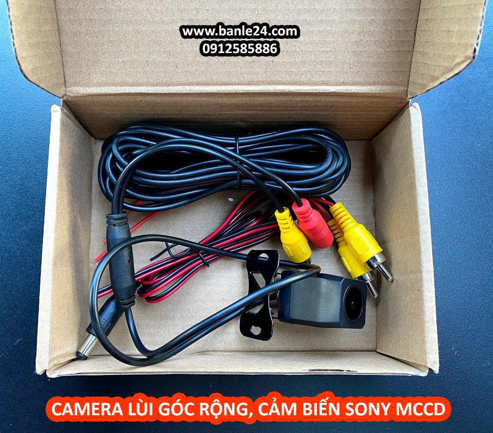 Camera lùi góc rộng HD, cảm biến Sony MCCD cực nét