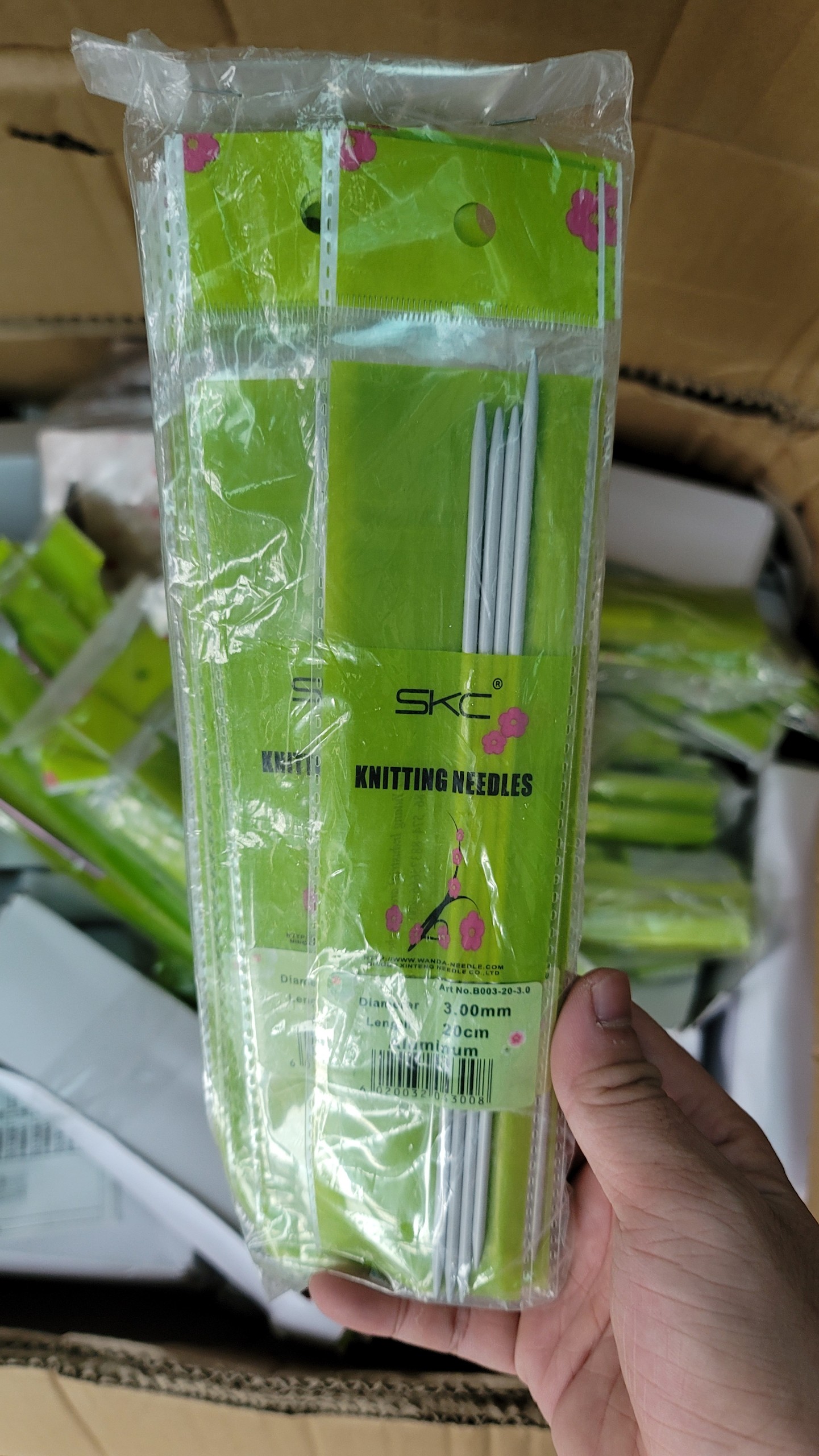 Knitting Needles with 2 Ends, Skc 20cm