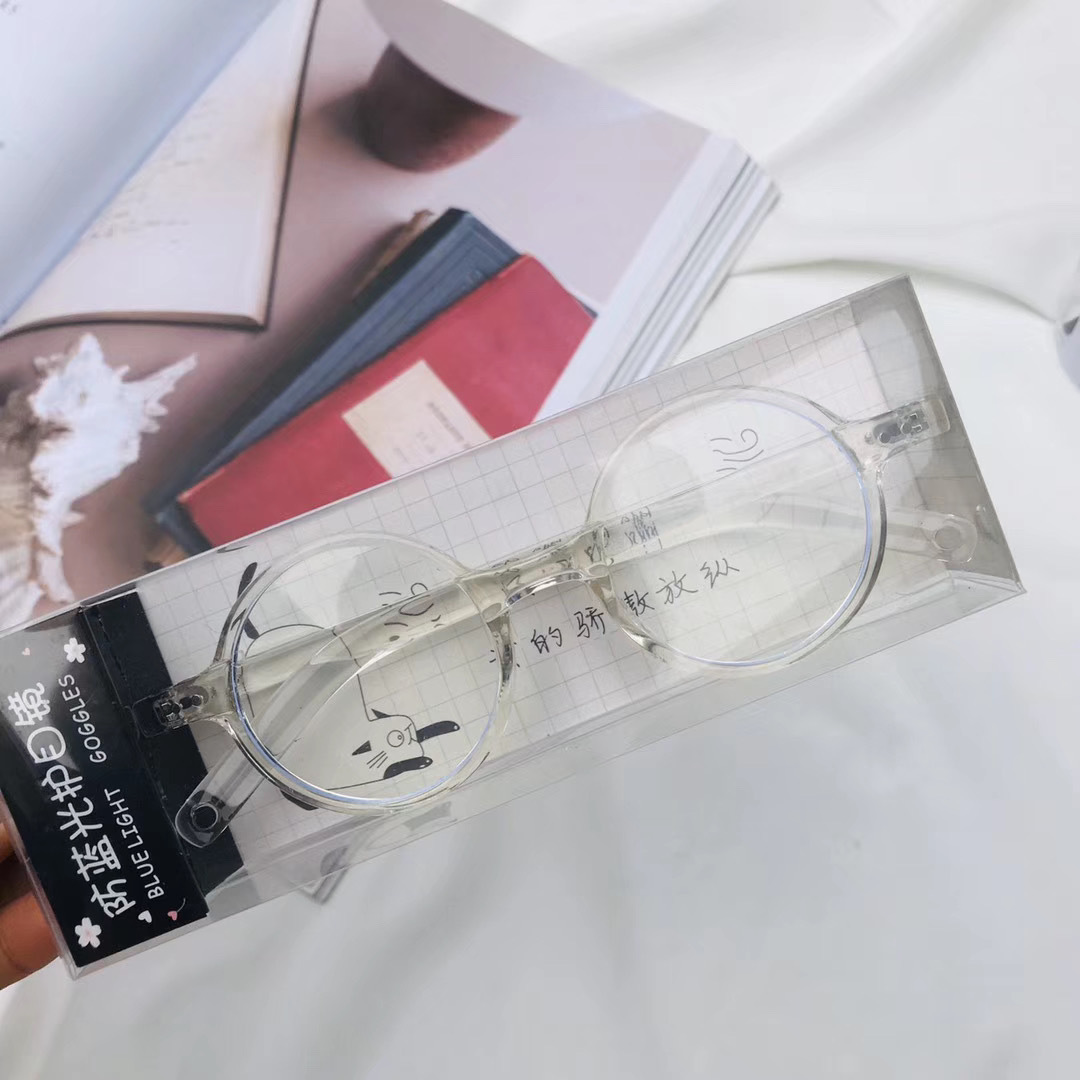 mắt kính tròn giả cận cho bé new 2021