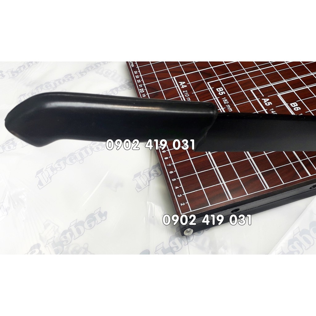 Bàn Cắt Giấy Paper Cutter Gỗ [  Cắt được khổ A4, B5, A5, B6, B7 ]