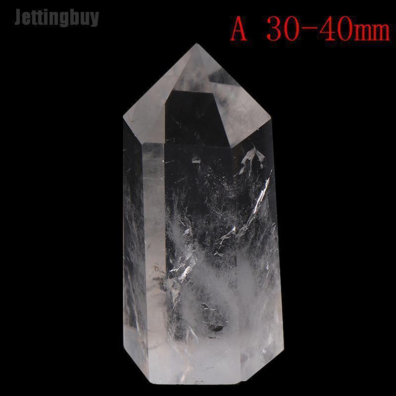 Jettingbuy Clear Quartz Crystal Point Natural Wand Specimen Reiki Healing Stone