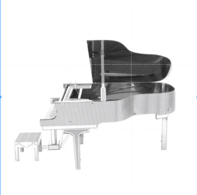 Mô Hình Kim Loại Lắp Ráp 3D Đàn Piano