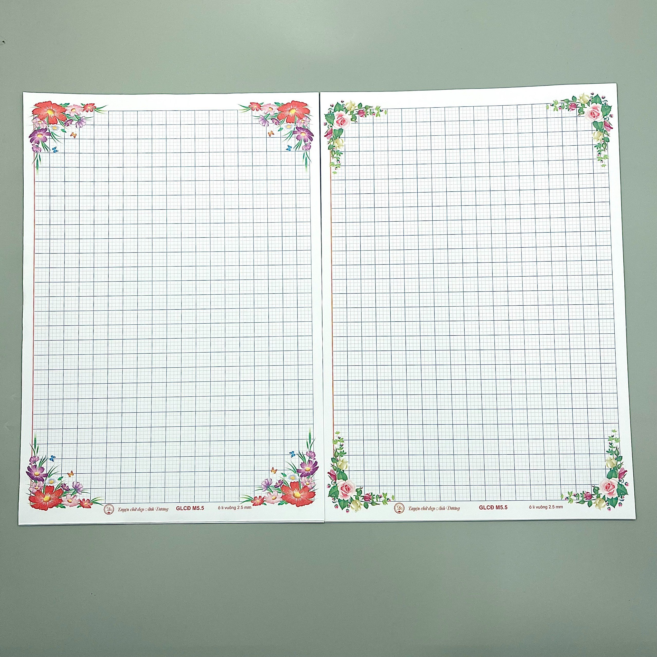 [HCM]Giấy Hoa Luyện Chữ Đẹp ( xấp 30 tờ  )