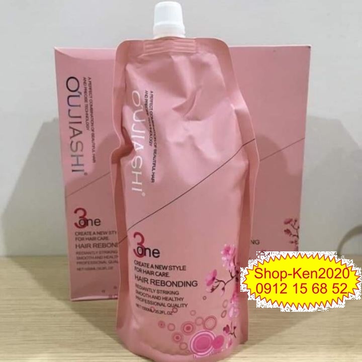 Kem duỗi ép tóc Hoa anh đào Oujiashi 3 in 1