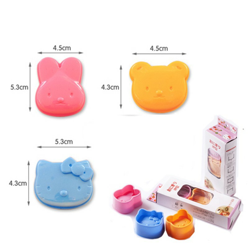 Bộ 3 khuôn cơm tạo hình cho bé