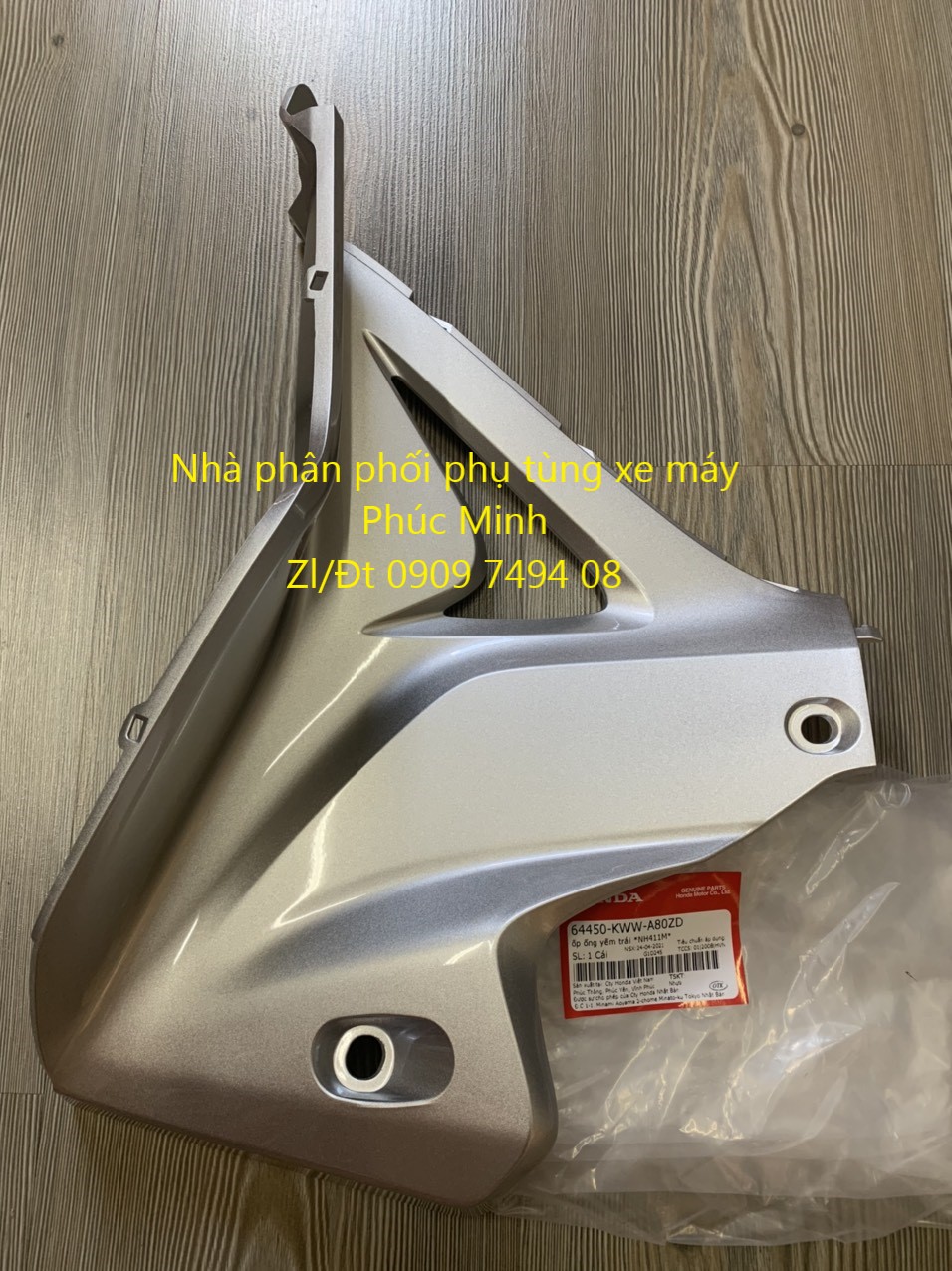 Ốp ống yếm trái hãng dành cho xe wave s110 2011