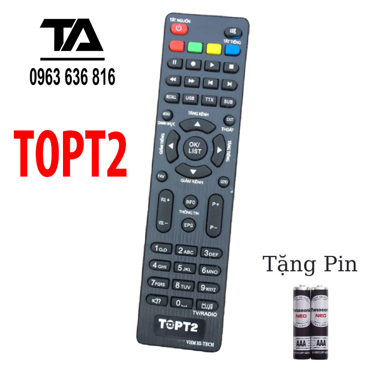 Điều khiển đầu thu truyền hình kts mặt đất - dvb top - t2