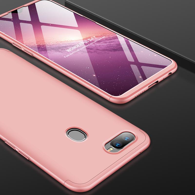 OPPOA7X Casing HP Model pria Anti jatuh A7X Casing 360 Bungkus Penuh Baur Hardcase kepribadian kreatif trendi wanita
